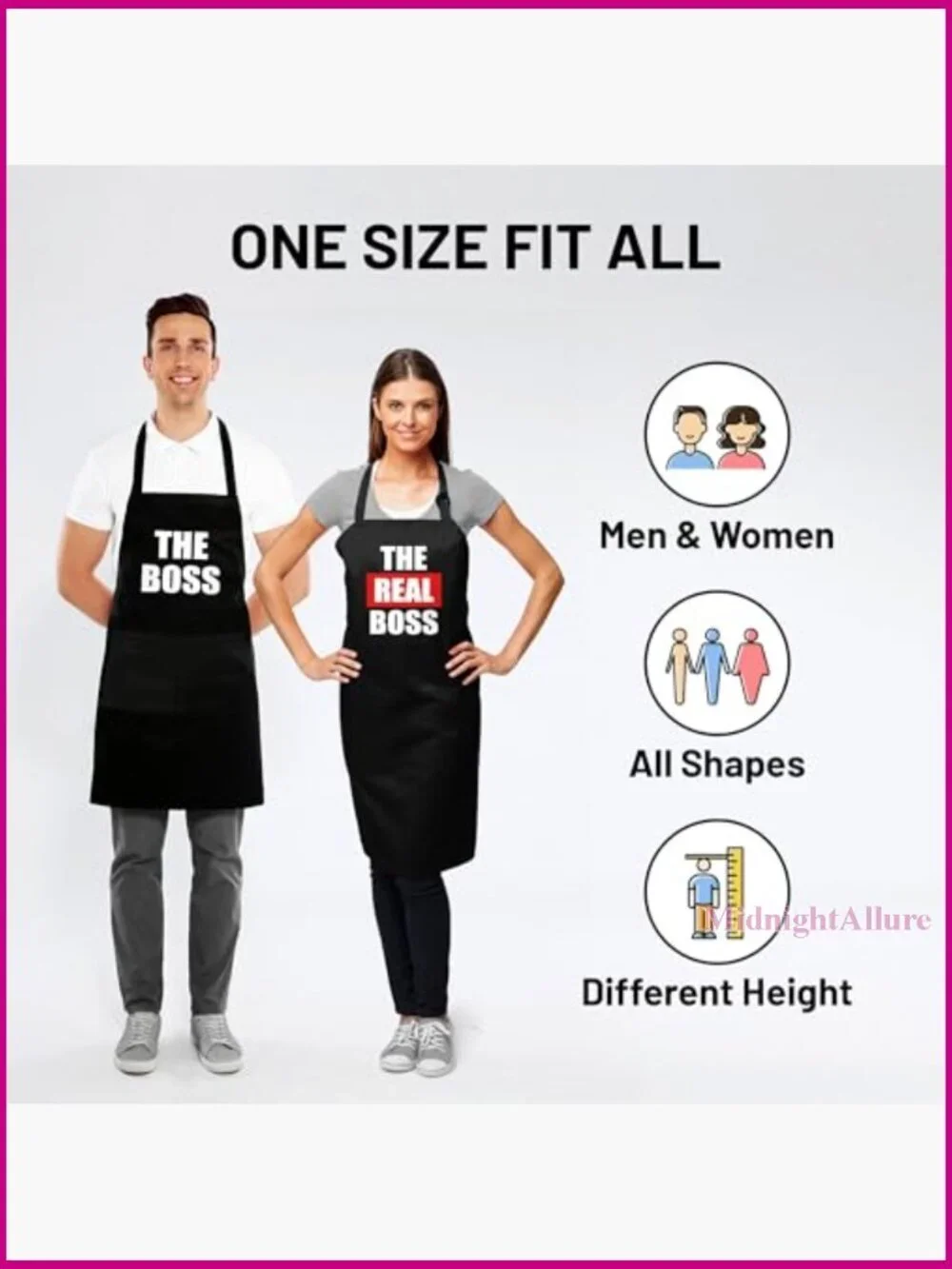 Funny Couple Aprons His & Her Kitchen Cooking Set